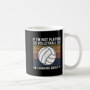 Taza De Café Cita de voleibol para jugador de voleibol