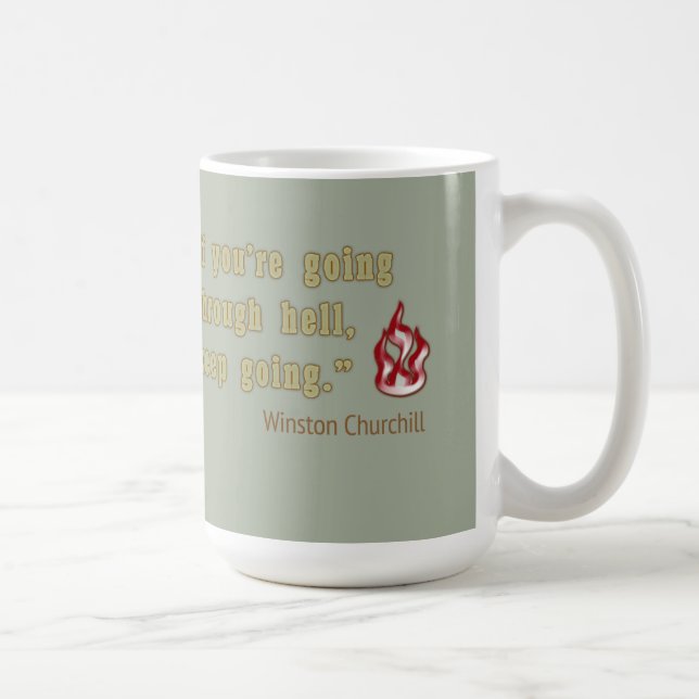 Taza De Café Cita de Winston Churchill (Derecha)