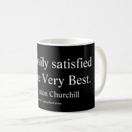 Taza De Café Cita de Winston Churchill; Lo Mejor