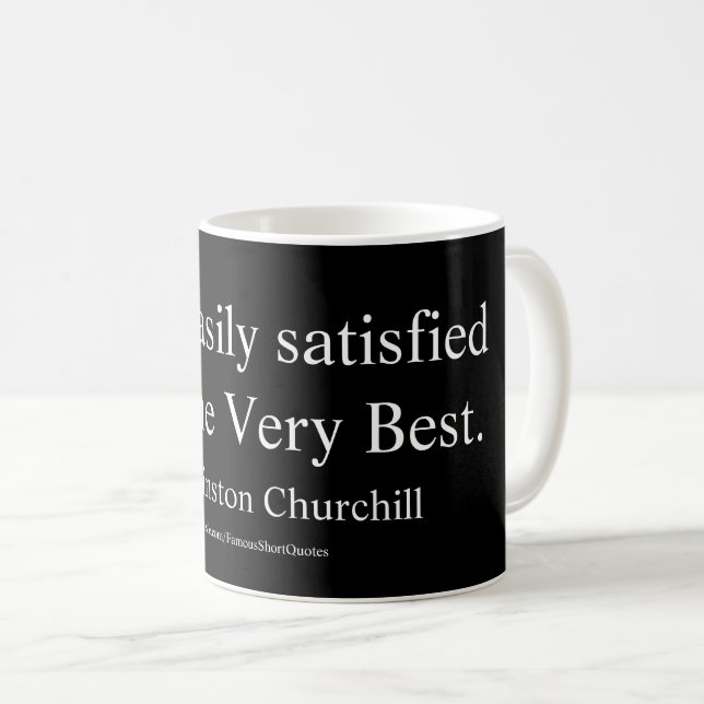 Taza De Café Cita de Winston Churchill; Lo Mejor (Anverso derecho)