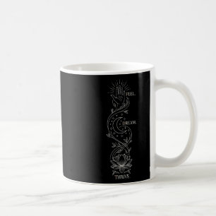 Taza De Café Cita de Yoga Espiritual Flor de Loto y Arte Lunar 