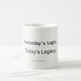 Taza De Café Cita del desarrollador de la lógica de ayer y el l