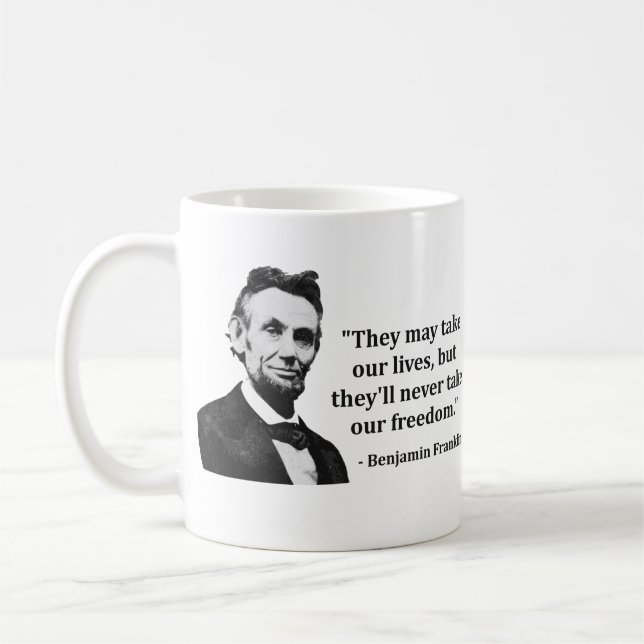 Taza De Café Cita del duende de Abraham Lincoln (Izquierda)