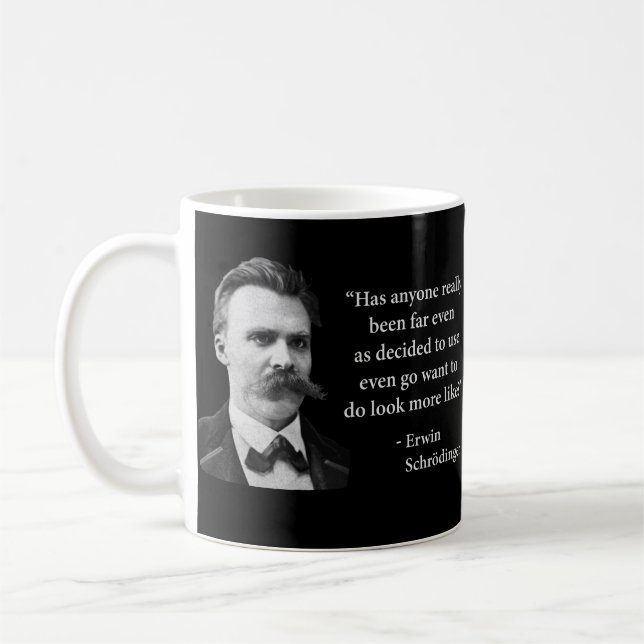 Taza De Café Cita del duende de Friedrich Nietzsche (Izquierda)
