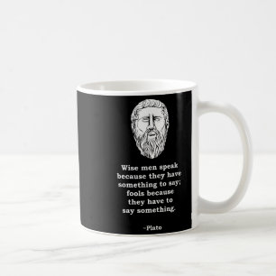Taza De Café Cita del filósofo Platón - Nerd estudiantil de fil