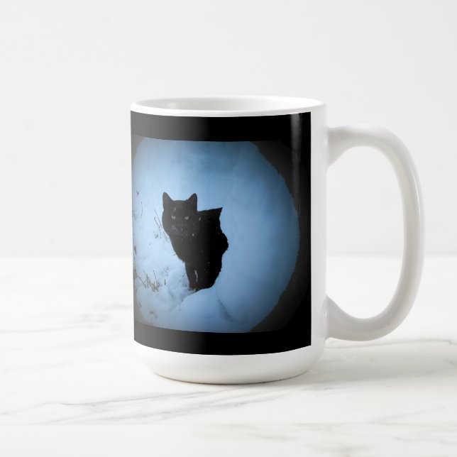 Taza De Café Cita del gato negro de Groucho Marx (Derecha)