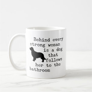Taza De Café Cita del humor del perro - Golden Retriever