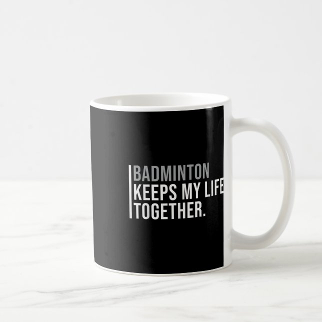 Taza De Café Cita del jugador de Badminton Hobby Badminton (Derecha)