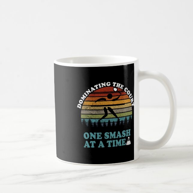 Taza De Café Cita del jugador del lanzadera Badminton (Derecha)