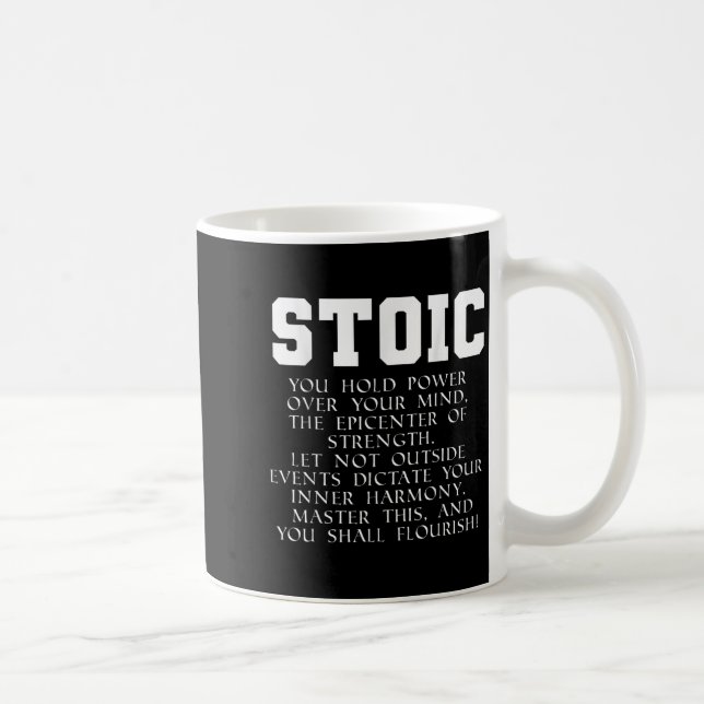 Taza De Café Cita del libro del imperio romano Marcus Aurelius  (Derecha)
