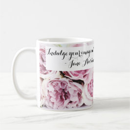 Taza De Café Cita del libro Jane Austen Pride & Prejudice Rosa