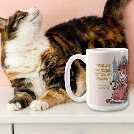 Taza De Café Cita divertida a un gato moderno Shakespeare