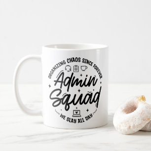 Taza De Café Cita Divertida Administrador Día Profesionales Equ