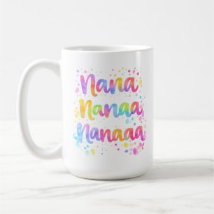 Taza De Café Cita Divertida Colorida Soñadora Salpicaduras De P