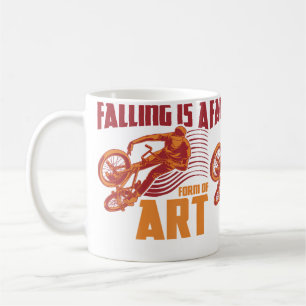 Taza De Café Cita Divertida de Bmx Rampa Vertical Bicicleta