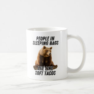 Taza De Café Cita divertida de campamento de oso - humor de cam