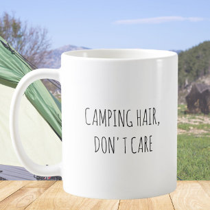 Taza De Café Cita divertida de camping lindo rústico