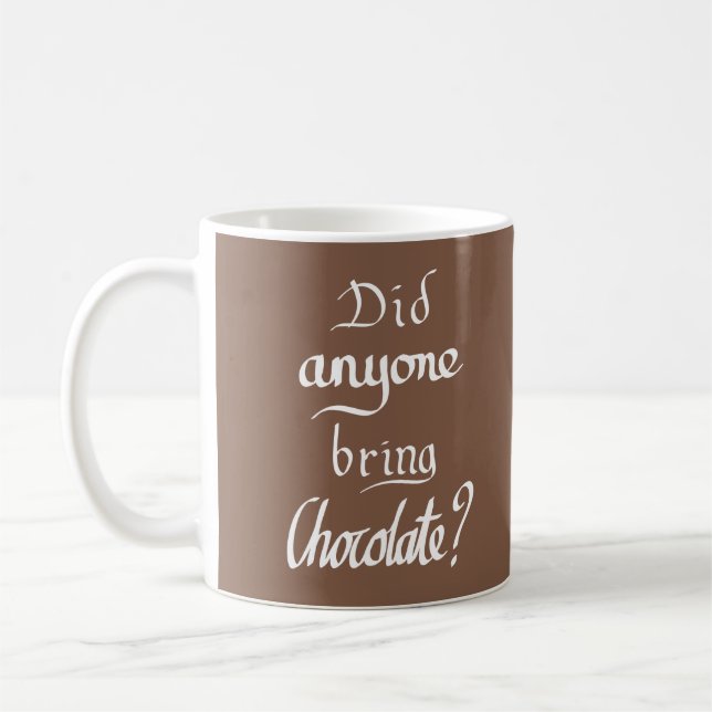 Taza De Café Cita divertida de chocolate (Izquierda)