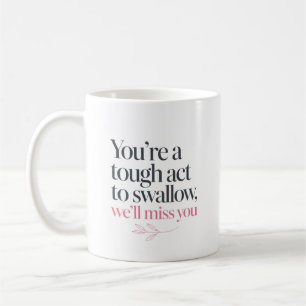 Taza De Café Cita divertida de donut para compañero de trabajo