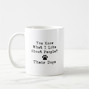 Taza De Café Cita Divertida de Humor de Perro Moderno