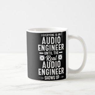 Taza De Café Cita divertida de ingeniería de sonido de ingenier