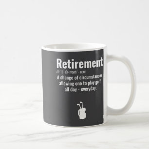Taza De Café Cita divertida de jubilación de golf Golfistas jub