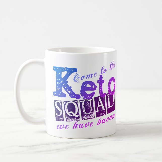 Taza De Café Cita divertida de la dieta de Keto (Izquierda)