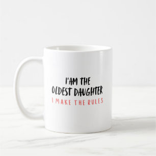 Taza De Café Cita Divertida de la Familia de la Hija Mayor