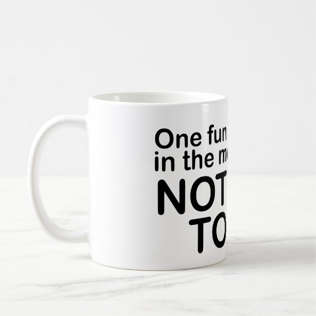 Taza De Café Cita divertida de la mañana - No me hables (Izquierda)