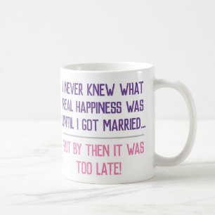 Taza De Café Cita divertida de la vida casada