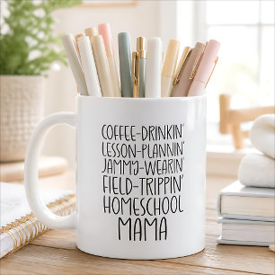 Taza De Café Cita Divertida de Mama Educando en Casa