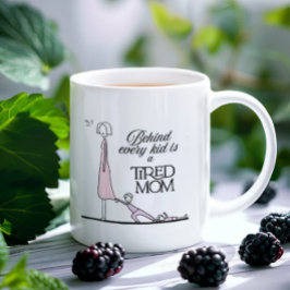 Taza De Café Cita divertida de mamá Giftful - Vida de mamá cans