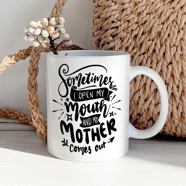 Taza De Café Cita divertida de mamá sarcástica (Subido por el creador)