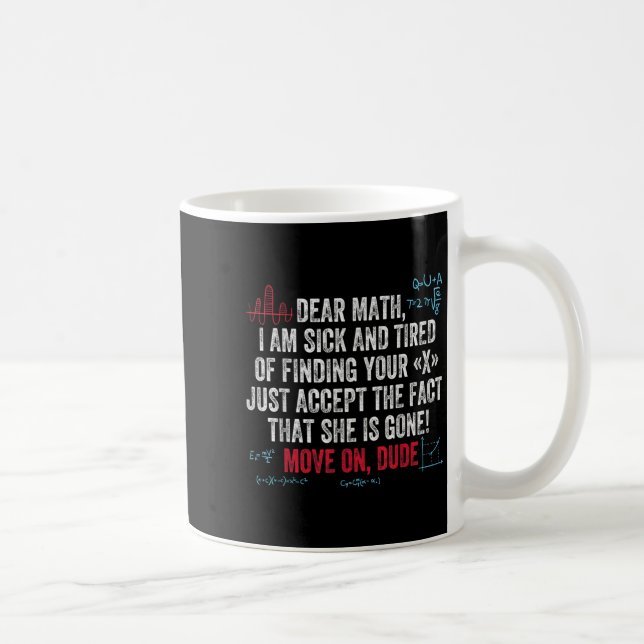Taza De Café Cita Divertida De Matemáticas Querida Matemáticas  (Derecha)
