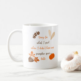 Taza De Café Cita divertida de otoño con sabor a calabaza