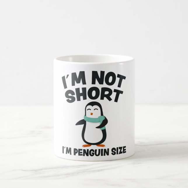 Taza De Café Cita divertida de pingüino pequeño regalo de pingü (Centro)