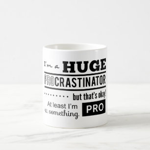Taza De Café Cita divertida de procrastinador