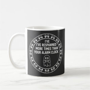 Taza De Café Cita divertida de respawn para jugadores Diseño de