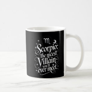 Taza De Café Cita divertida de Scorpio Villain