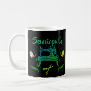 Taza De Café Cita divertida de Sewciopath en máquina de coser v