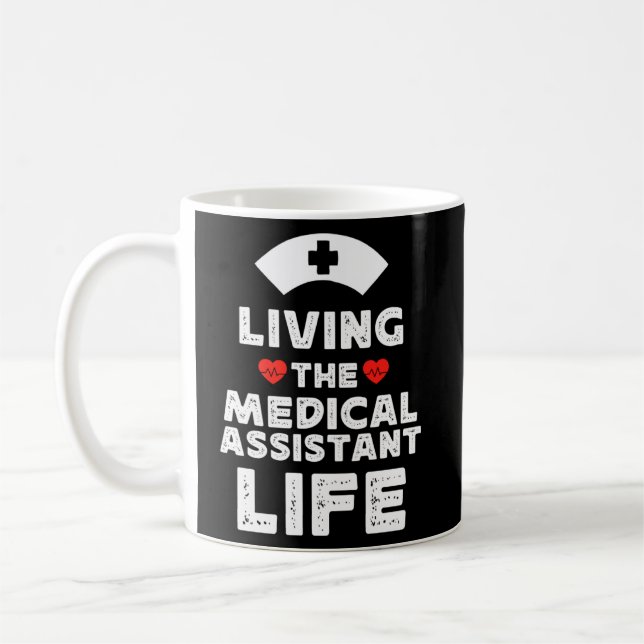 Taza De Café Cita divertida de un asistente médico, genial doct (Izquierda)