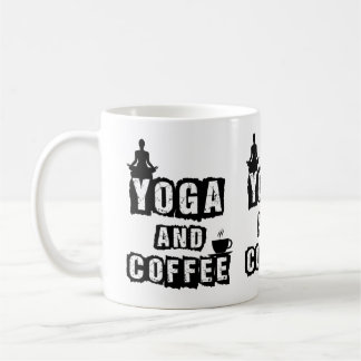 Taza De Café Cita divertida de yoga y café para amantes del bie