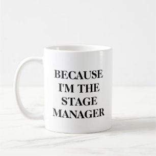 Taza De Café Cita divertida del administrador de la etapa del t