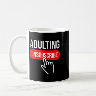 Taza De Café Cita Divertida Humor Adulto Sarcástico Dar de Baja