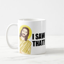 Taza De Café Cita divertida Jesús Meme Vi Ese Cristiano
