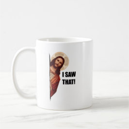 Taza De Café Cita divertida Jesús Meme Vi Ese Cristiano