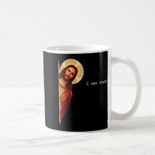 Taza De Café Cita Divertida Jesús Meme Vi Eso Regalo Cristiano
