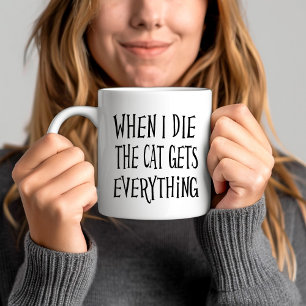 Taza De Café Cita divertida para amantes de gatos