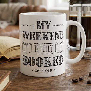 Taza De Café Cita Divertida Para Amantes De Libros Personalizad