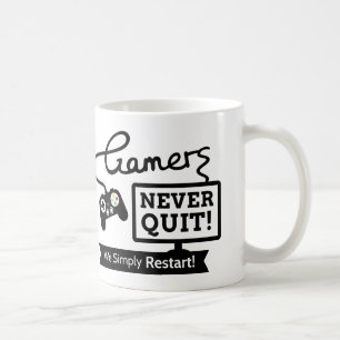Taza De Café Cita divertida para jugadores que nunca se rinden 